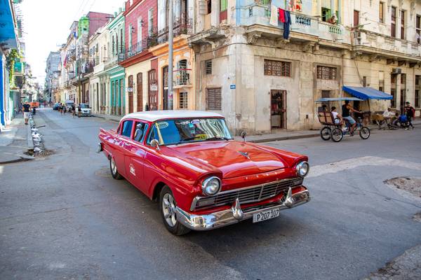 Street in Havana, Oldtimer, Cuba, Kuba a Miro May