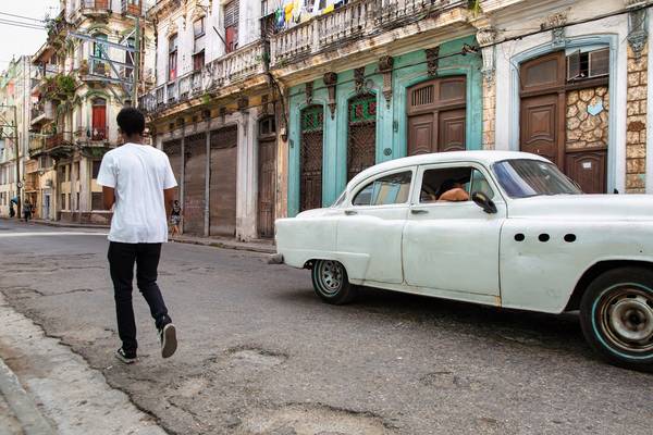 Street in Old Havana, Cuba. Kuba, Havanna a Miro May