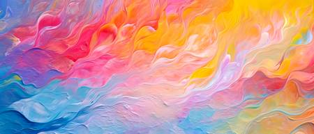 Abstraktes Gemälde mit leuchtenden Farben, abstrakter Acrylkunstwerk im Stil fließender Pinselstrich