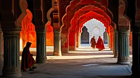 Tempel in Indien. Architektur in Indien. Menschen und Religion