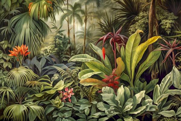 Tropische Pflanzen, Tropischer Regenwald, Traumhafte Natur, Floral, Wald a Miro May
