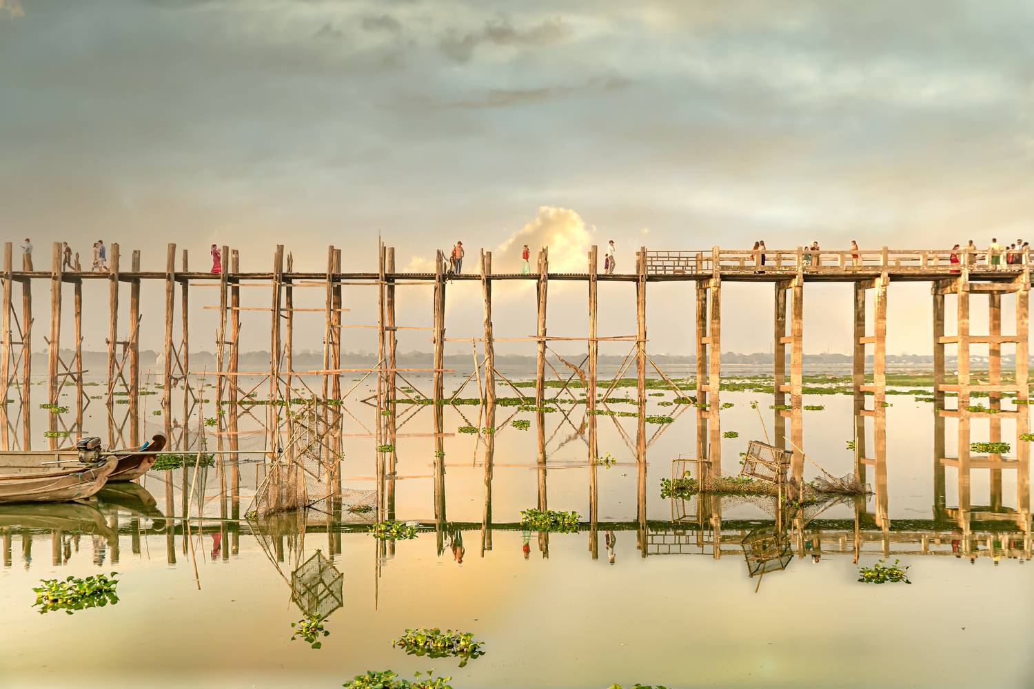 U Bein Bridge in Mandalay a Miro May