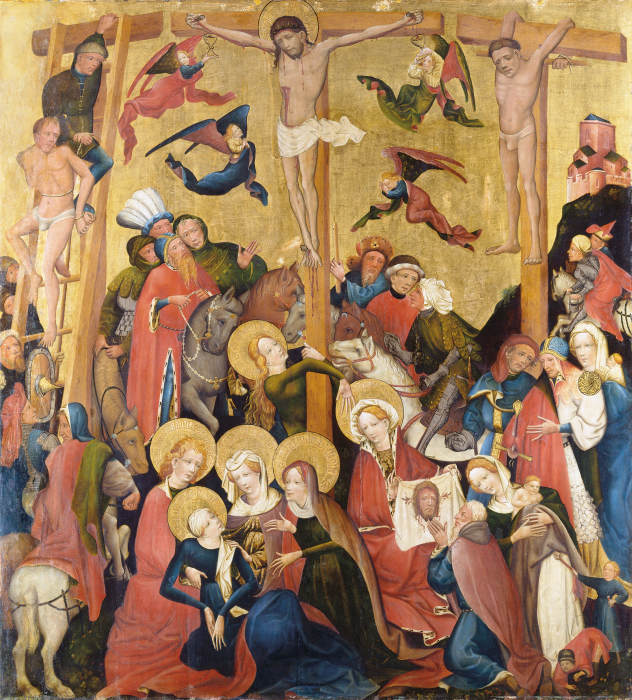The Crucifixion a Mittelrheinischer Meister um 1420