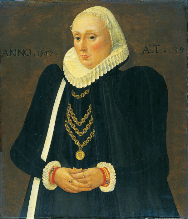 Portrait of Justina von Holzhausen a Mittelrheinischer Meister von 1587