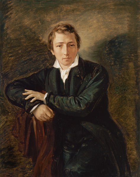 Portrait of Heinrich Heine (1797-1856) a Moritz Daniel Oppenheim
