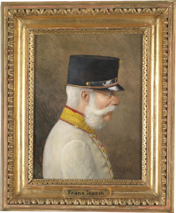 Portrait of Franz Joseph I of Austria a Moritz Ledeli
