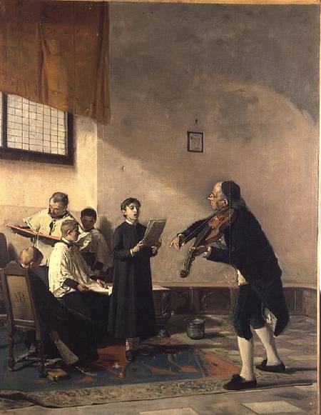 The Singing Lesson a Mose Bianchi
