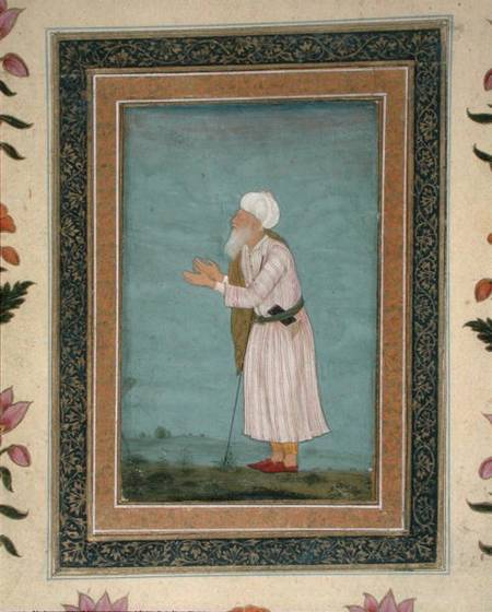A Muslim Religious Figure, from the Small Clive Album a Mughal School