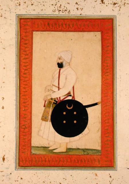Portrait of Dilir Khan a Mughal School
