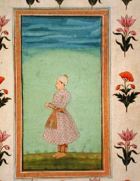 Standing figure of a boy with a jewelled dagger in his sash, from the Small Clive Album