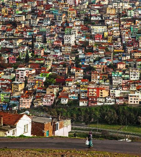 colors, and the houses