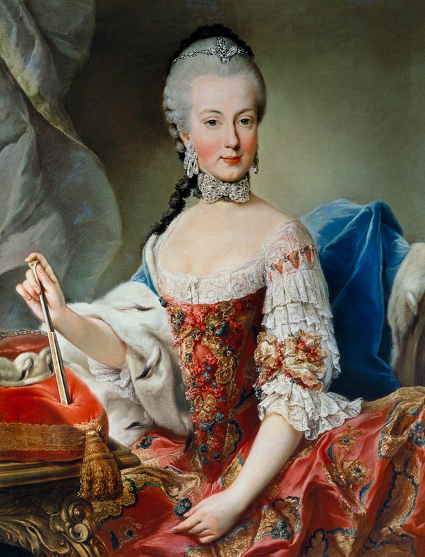 Archduchess Maria Amalia Habsburg-Lothringen, (1746-1804) eighth child of Empress Maria Theresa of A a Scuola di Mytens