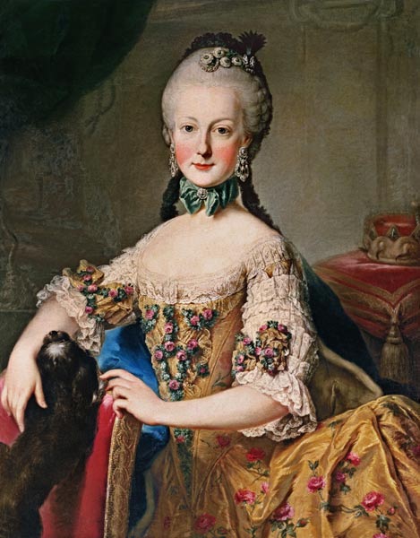 Archduchess Maria Elisabeth Habsburg-Lothringen (1743-1808) sixth child of Empress Maria Theresa of a Scuola di Mytens