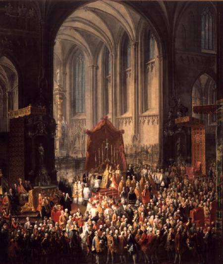 The Coronation of Joseph II (1741-90) as Emperor of Germany in Frankfurt Cathedral a Scuola di Mytens