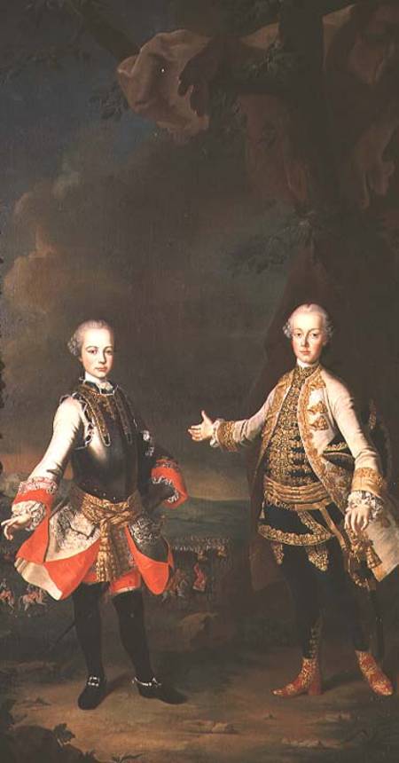 Joseph and Leopold, sons of Francis I and Maria Theresa of Austria, later Joseph II and Leopold II a Scuola di Mytens