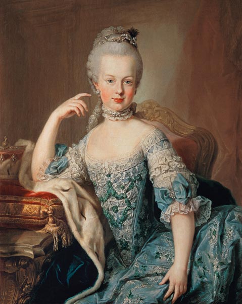 Archduchess Marie Antoinette Habsburg-Lotharingen (1755-93), fifteenth child of Empress Maria Theres a Scuola di Mytens