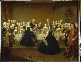 Banquet on the occasion of the wedding of Maria Theresias