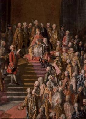 The Investiture of Joseph II (1741-90) Emperor of Germany in Frankfurt Cathedral, following his coro