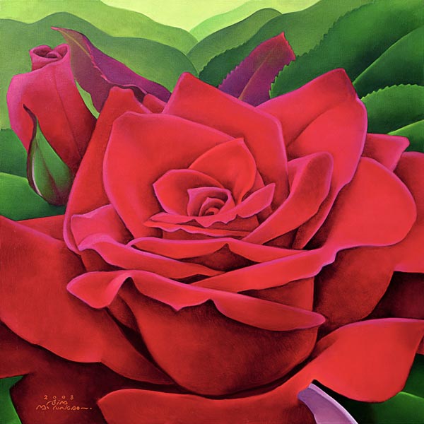 The Rose, 2003 (oil on canvas)  a Myung-Bo  Sim