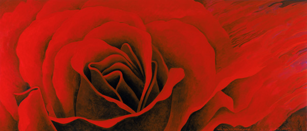 The Rose, in the Festival of Light, 1995 (acrylic on canvas)  a Myung-Bo  Sim