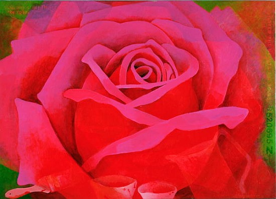 The Rose, 1995 (acrylic on canvas)  a Myung-Bo  Sim