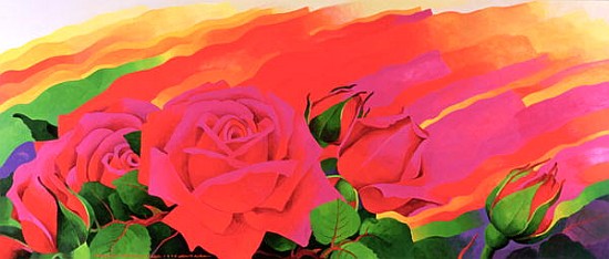 The Rose in the Festival of Light, 1995 (acrylic on canvas)  a Myung-Bo  Sim