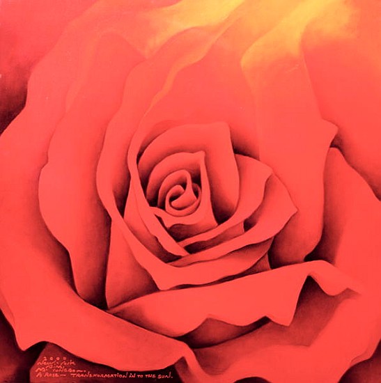 The Rose in the Festival of Light, 2000 (oil on canvas)  a Myung-Bo  Sim
