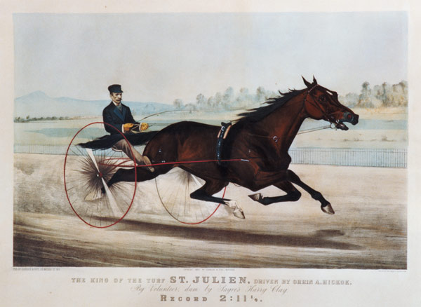 The King of the Turf, ''St. Julien'', driven by Orrin A. Hickok, 1880 a N. Currier
