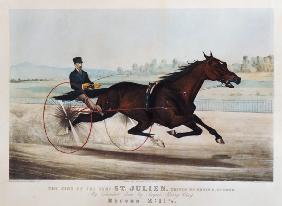 The King of the Turf, ''St. Julien'', driven by Orrin A. Hickok, 1880