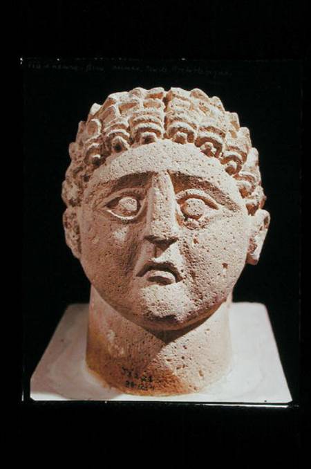 Head of a man, from Khirbet et-Tannur a Nabatean