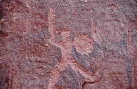 Petroglyph from the side of a cliff