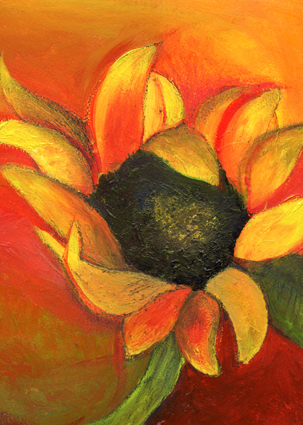 September Sunflower a Nancy Moniz Charalambous