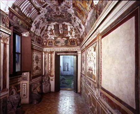 The 'Studiolo' (Study) of Francesco de'Medici (1541-87) designed a Nanni di Baccio Bigio and Bartolomeo Ammannati