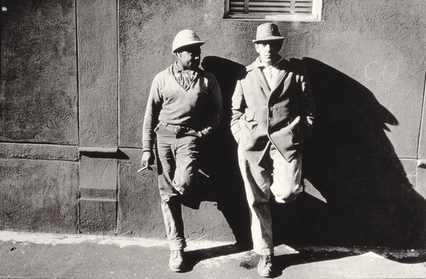 Two Workmen Against a Building, New York City, Untitled 43 a Nat Herz