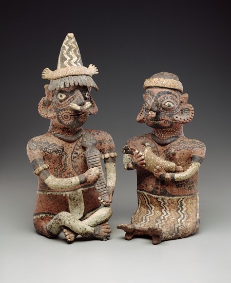 Male and female figure, 100 BC-400 AD a Nayarit