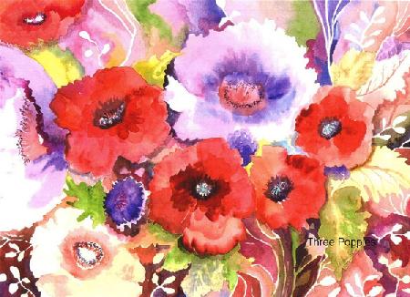 Three Poppies