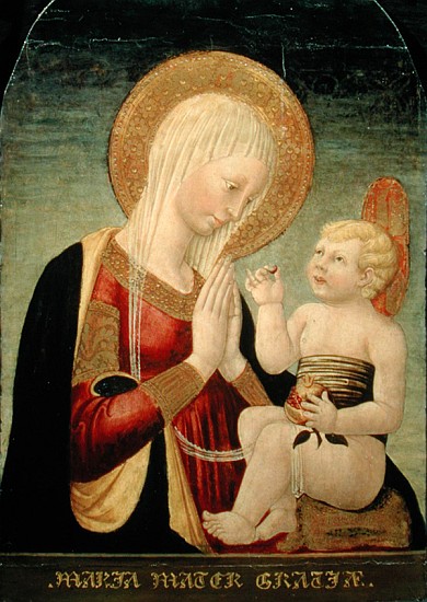 Madonna and Child with Pomegranate a Neri di Bicci