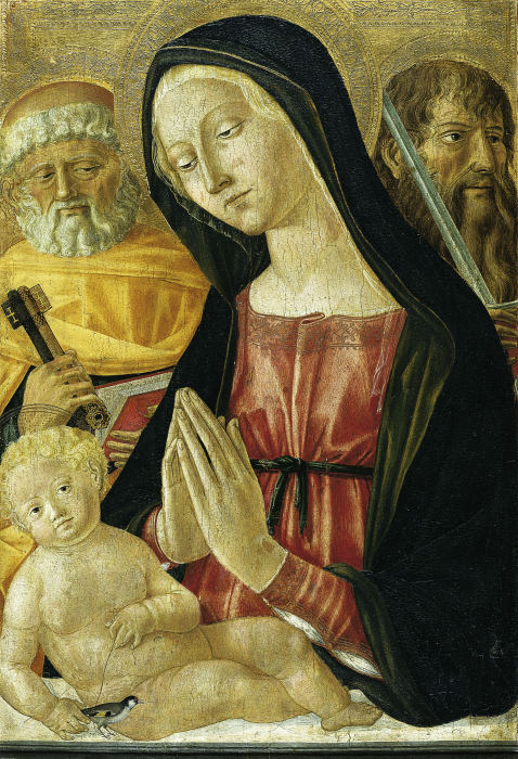 Virgin and Child with Saints Peter and Paul a Neroccio di Bartolomeo di Benedetto de' Landi