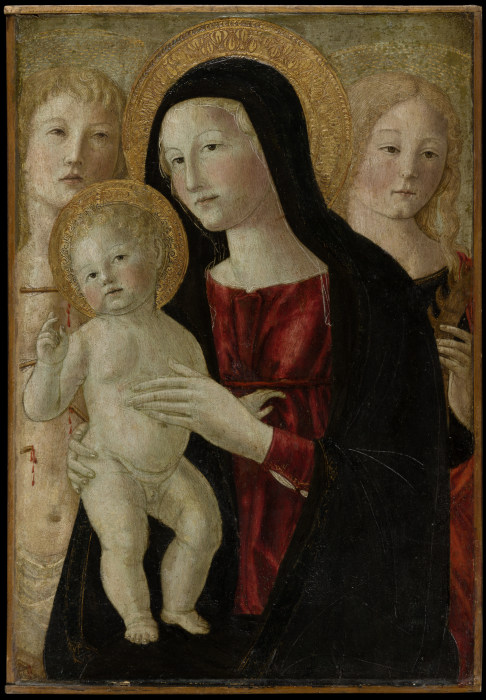 Virgin and Child with Saints Sebastian and Catherine of Alexandria a Neroccio di Bartolomeo di Benedetto de' Landi