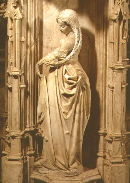 Wise virgin statuette from the tomb of Philibert the Fair (1480-1504) Duke of Savoy a Netherlandish School