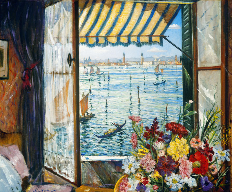 Blick aus einem Fenster in Venedig a Christopher R.W. Nevinson
