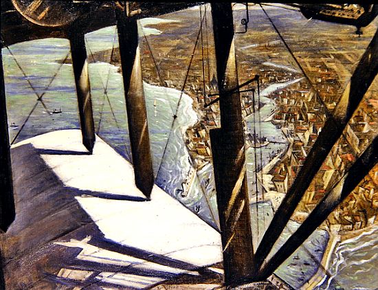 From a Paris Plane a Christopher R.W. Nevinson