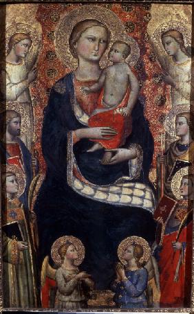 Madonna with Child, Saints and Angels