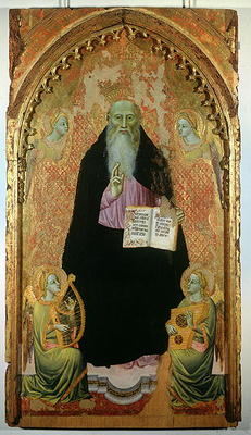 St. Anthony Abbot Holding the Book of the Antonites, 1371 (oil on panel) a Niccolo  di Tommaso
