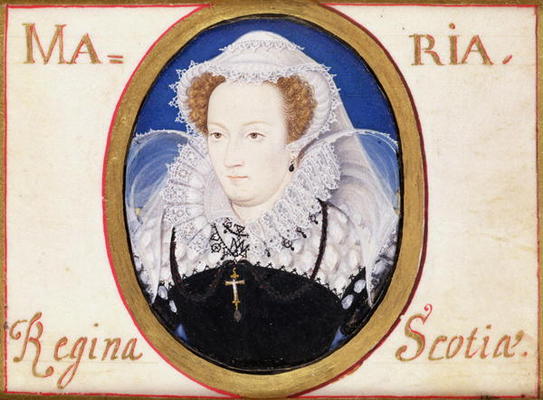 Mary Queen of Scots (1542-87) (gouache on vellum) a Nicholas Hilliard