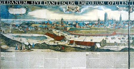 Panorama of Gdansk from Biskupia Gorka a Nicholas  Jansz Visscher