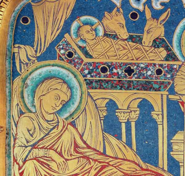 The Nativity, panel from the The Verduner Altar a Nicholas of Verdun