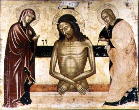 Christ Crucified with Mary and Joseph a Nicola Zafuri