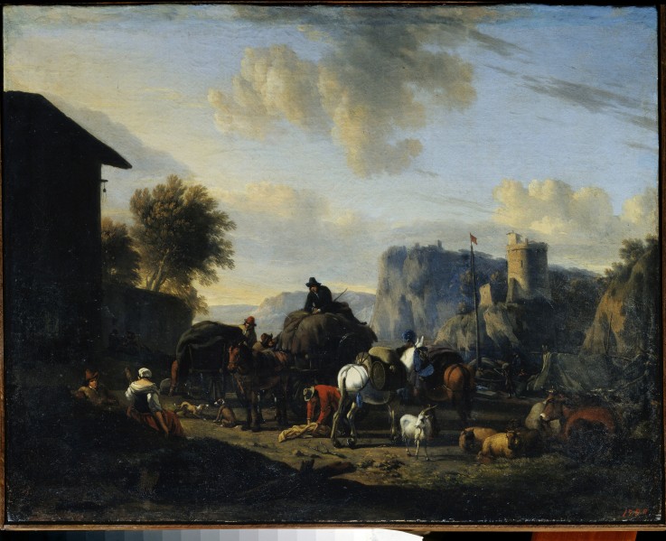 The rest of the convoy a Nicolaes Berchem