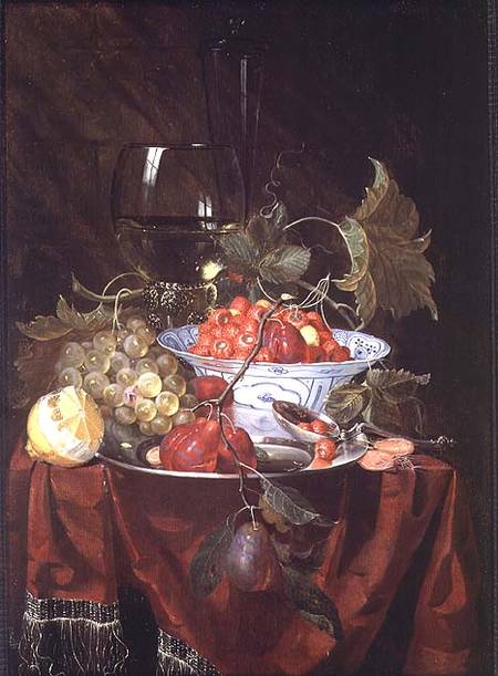 A Still life of Fruit a Nicolaes Van Gelder